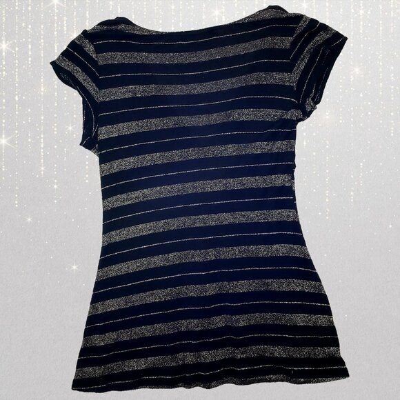 Charlotte Russe Black Top Size Medium  90s Vtg y2k - Picture 2 of 4